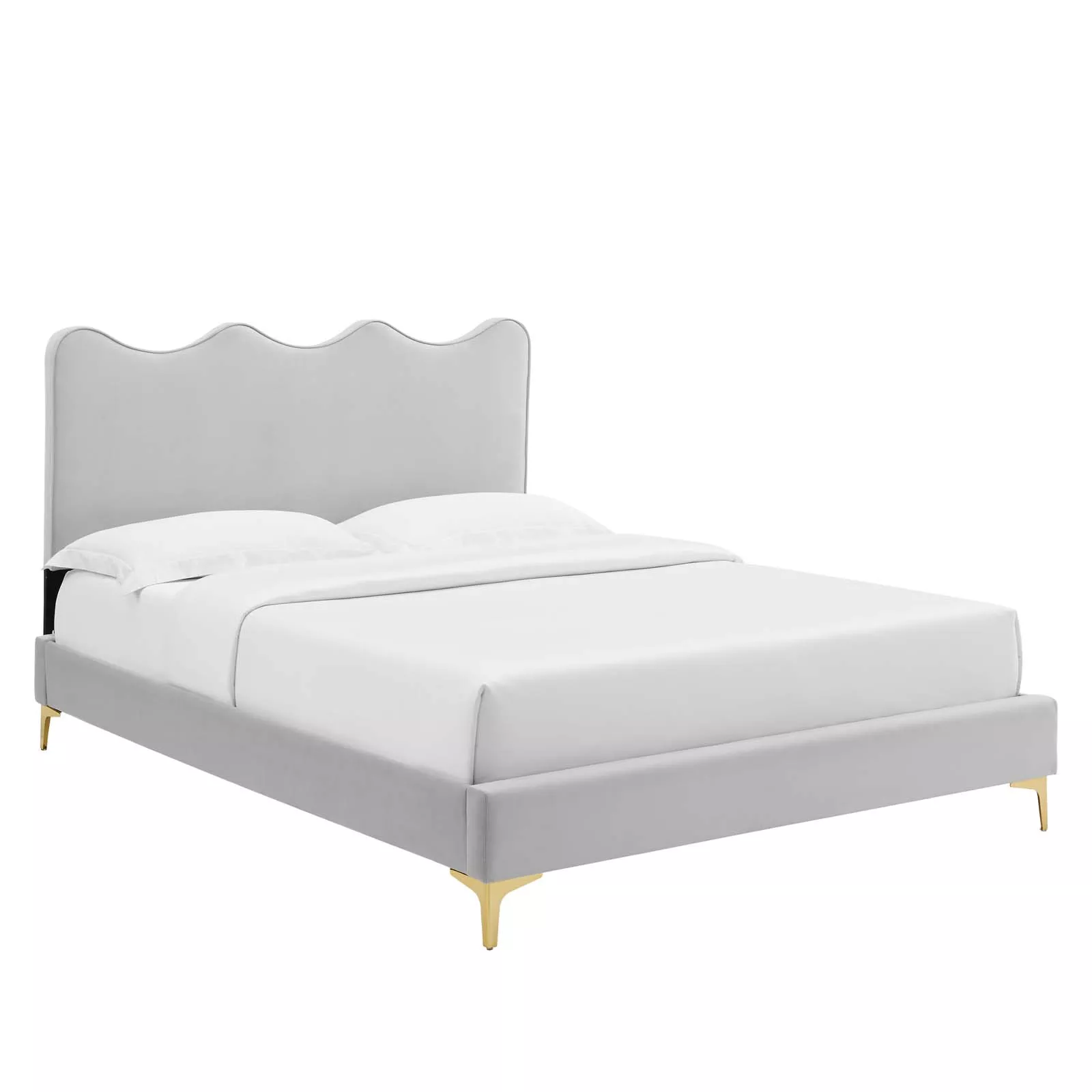 Modway - Current Performance Velvet Twin Platform Bed