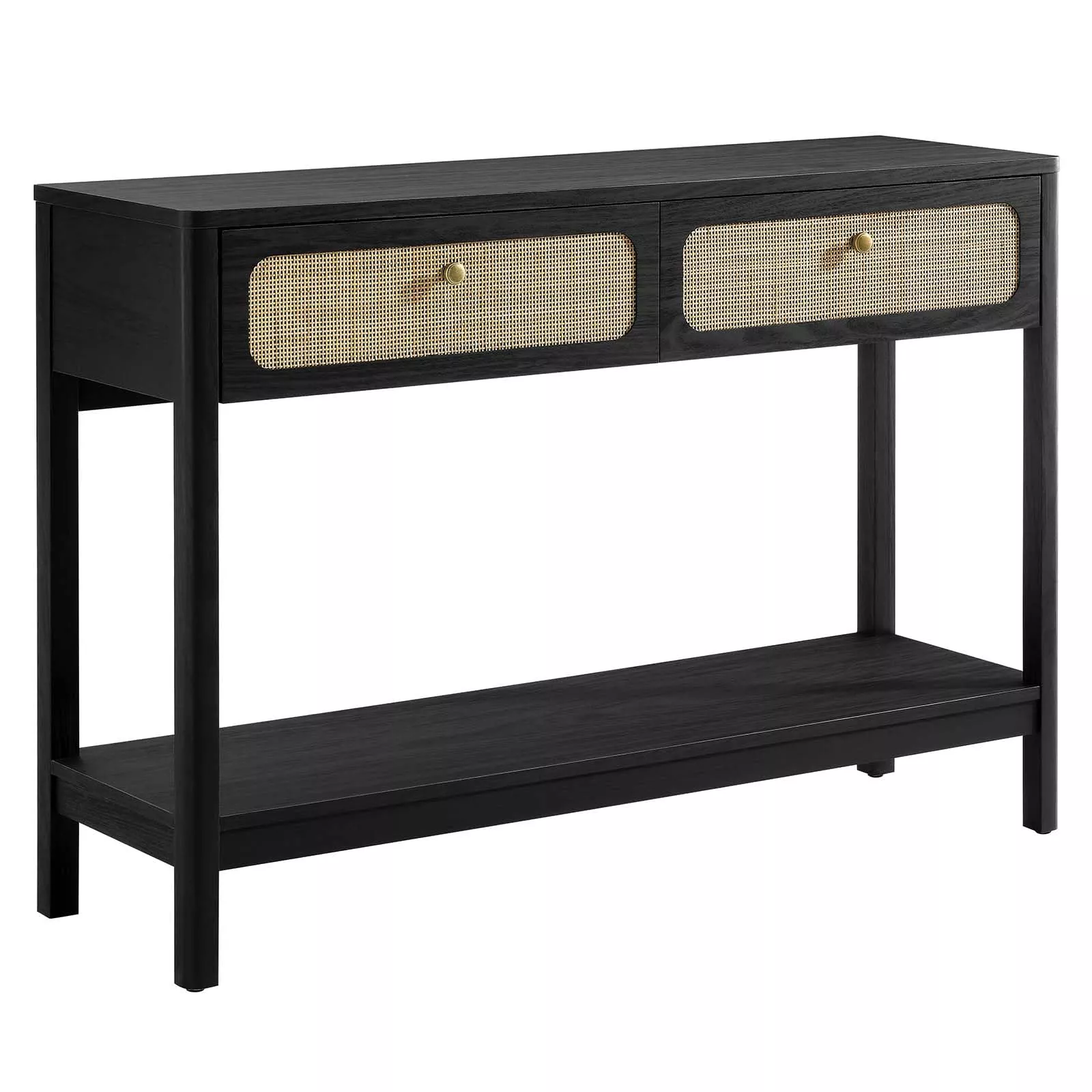 Modway EEI-6797-BLK Chaucer Wood Entryway Console Table, Black