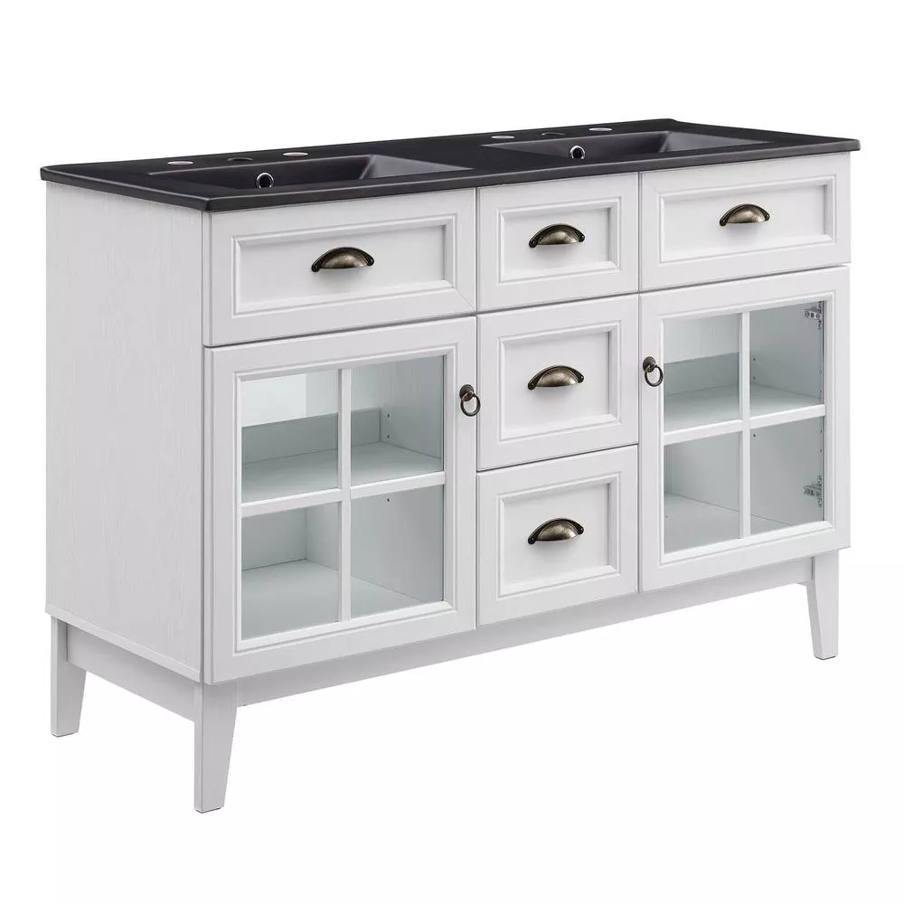 Modway Isle 48 Double Bathroom Vanity Cabinet
