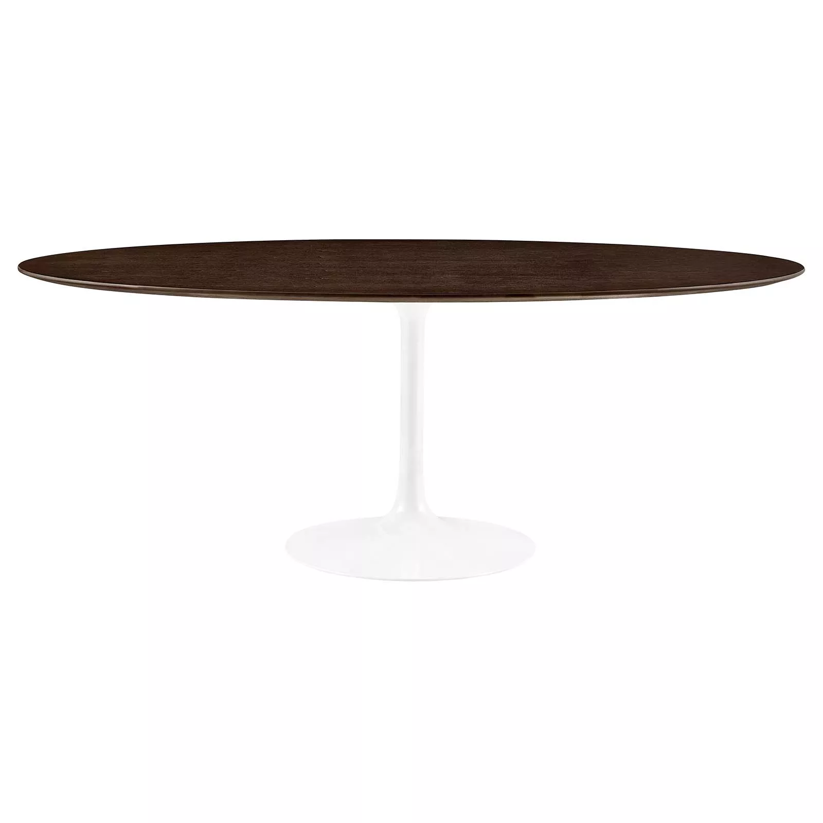 Modway - Lippa 78" Oval Wood Grain Dining Table White Cherry Walnut