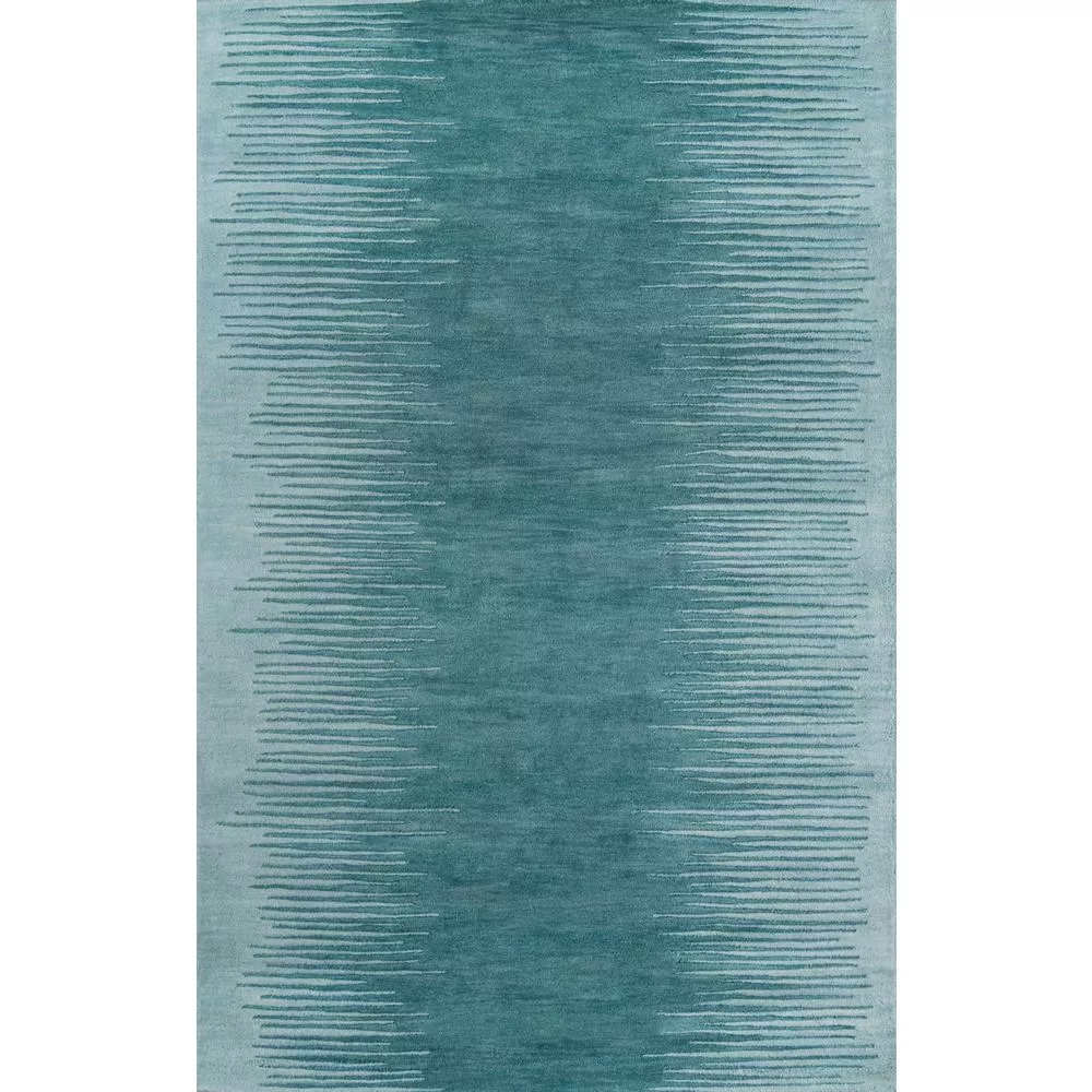 Momeni Contemporary Rectangle Area Rug, Aqua,