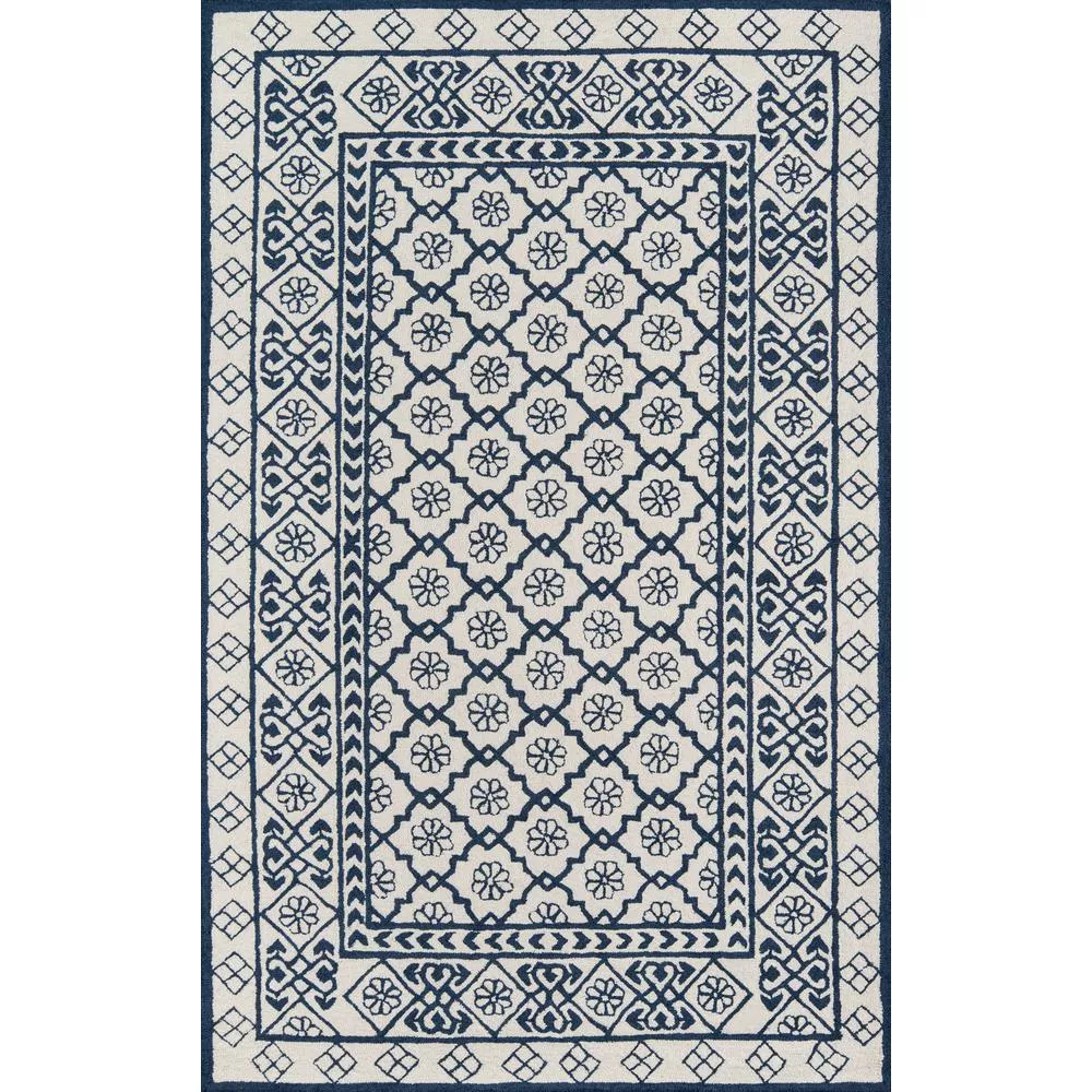 Momeni Contemporary Rectangle Area Rug, Blue