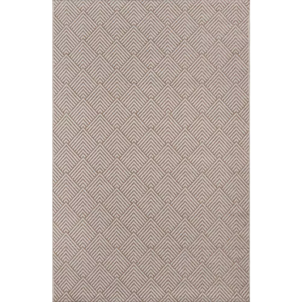 Momeni Contemporary Runner Area Rug, Beige,Runner