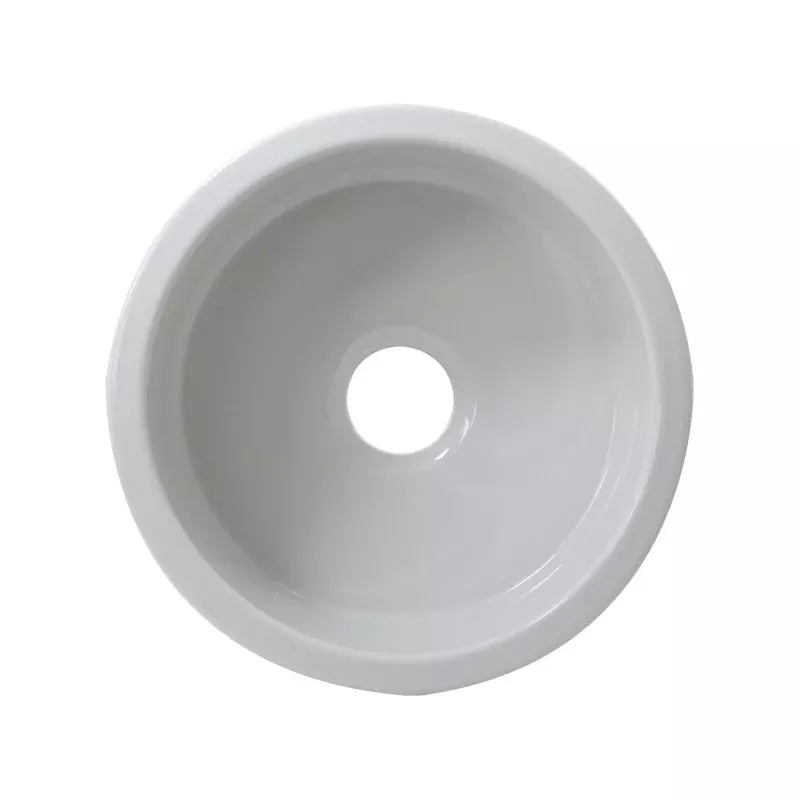 Nantucket Sinks 18" Fireclay Round Bar-Prep Sink