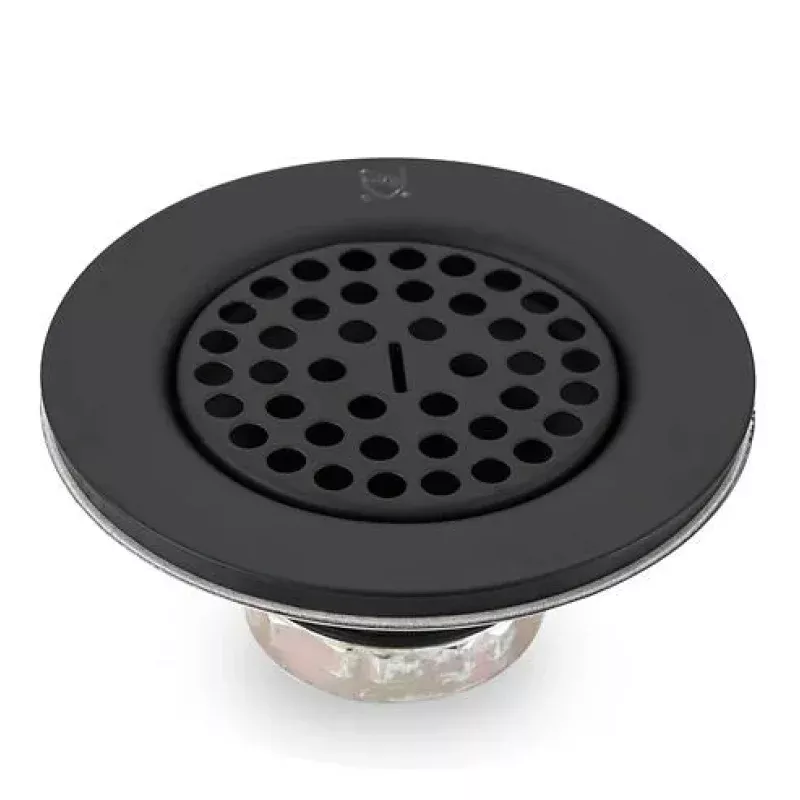 Nantucket Sinks 3-Inch Utility Sink Grid Drain | Matte Black