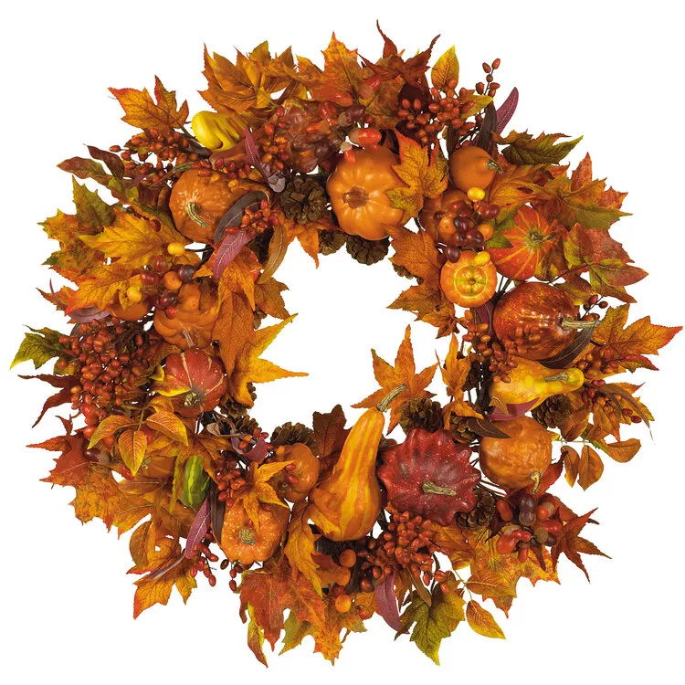 Nearly Natural 28in. Harvest Wreath