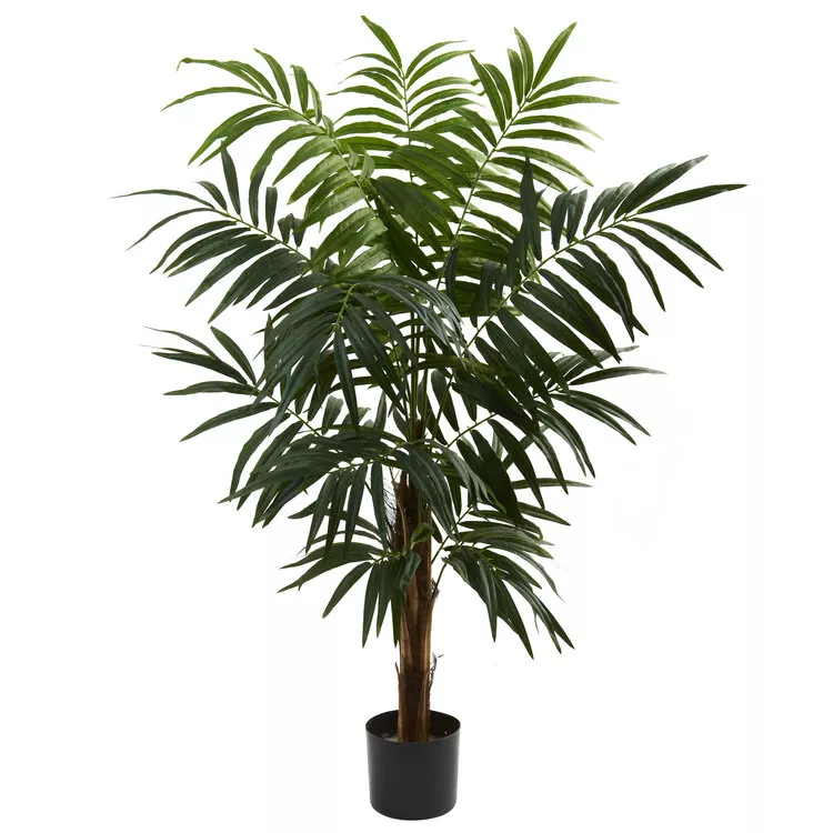 Nearly Natural 4.5ft. Bulb Areca Tree