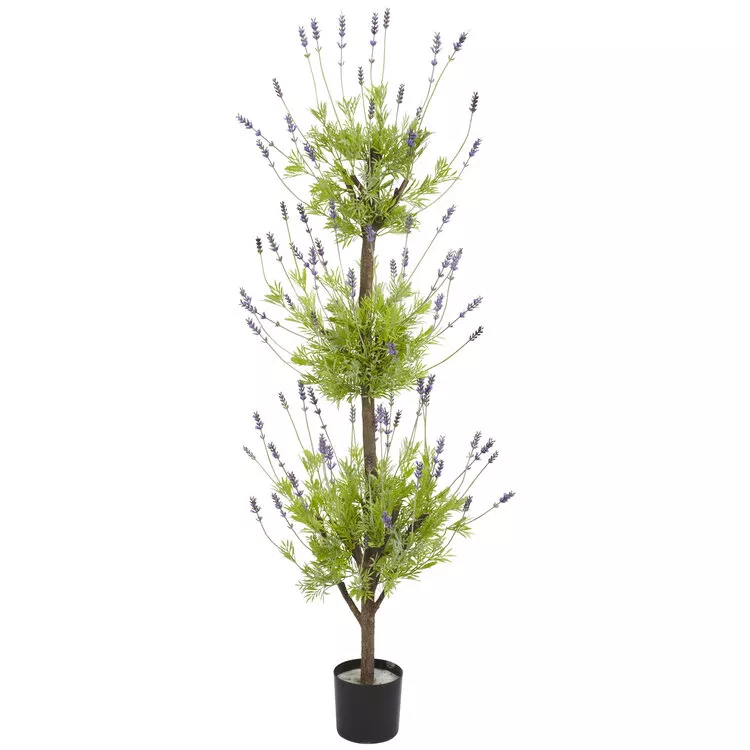 Nearly Natural 4ft. Lavender Topiary Silk Tree