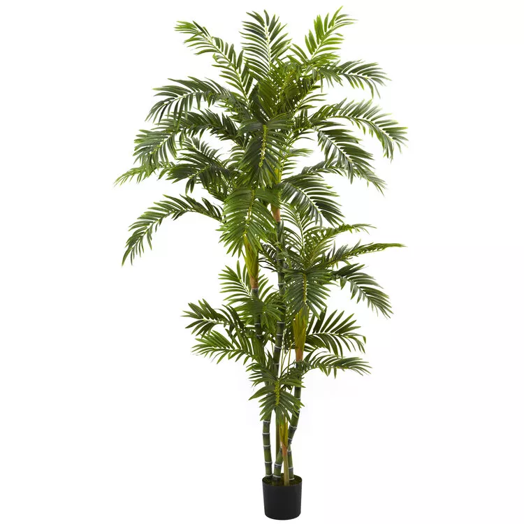 Nearly Natural 6ft. Curvy Parlor Palm Silk Tree