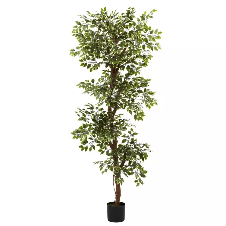 Nearly Natural 6ft. Variegated Ficus Tree