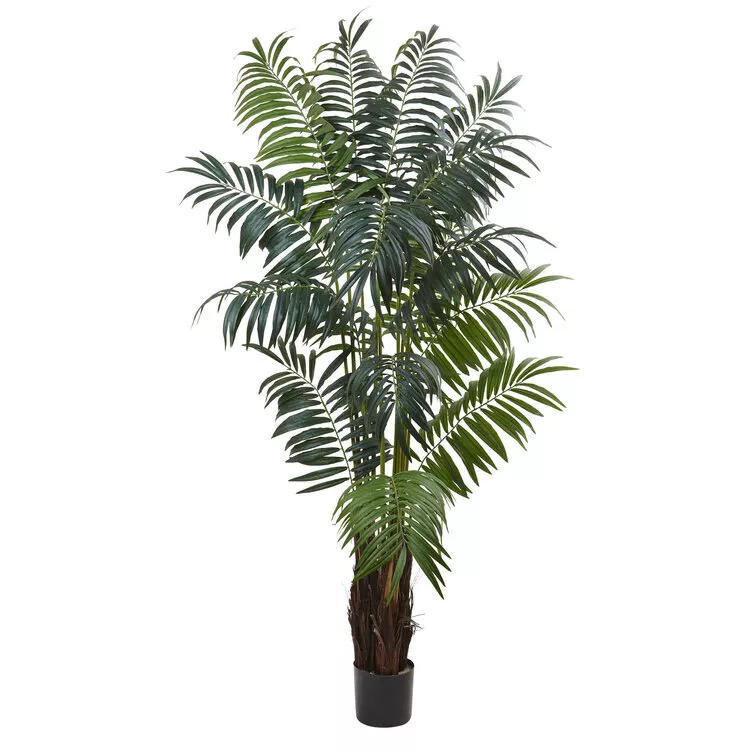 Nearly Natural 7.5ft. Bulb Areca Palm Tree