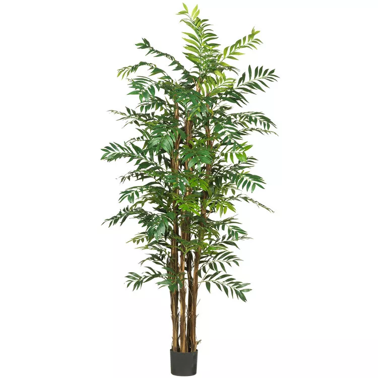 Nearly Natural 7ft. Bamboo Palm Silk Tree