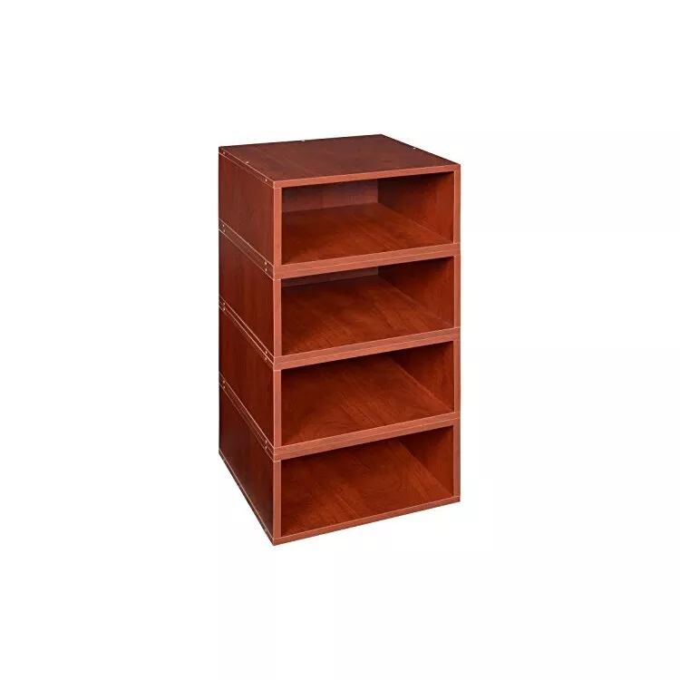 Niche Cubo Storage Set- 4 Half Size Cubes- Warm Cherry