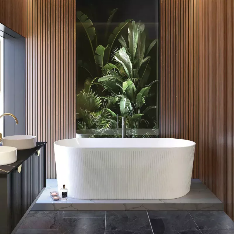 NOOSA Freestanding Bath 1500mm Gloss White