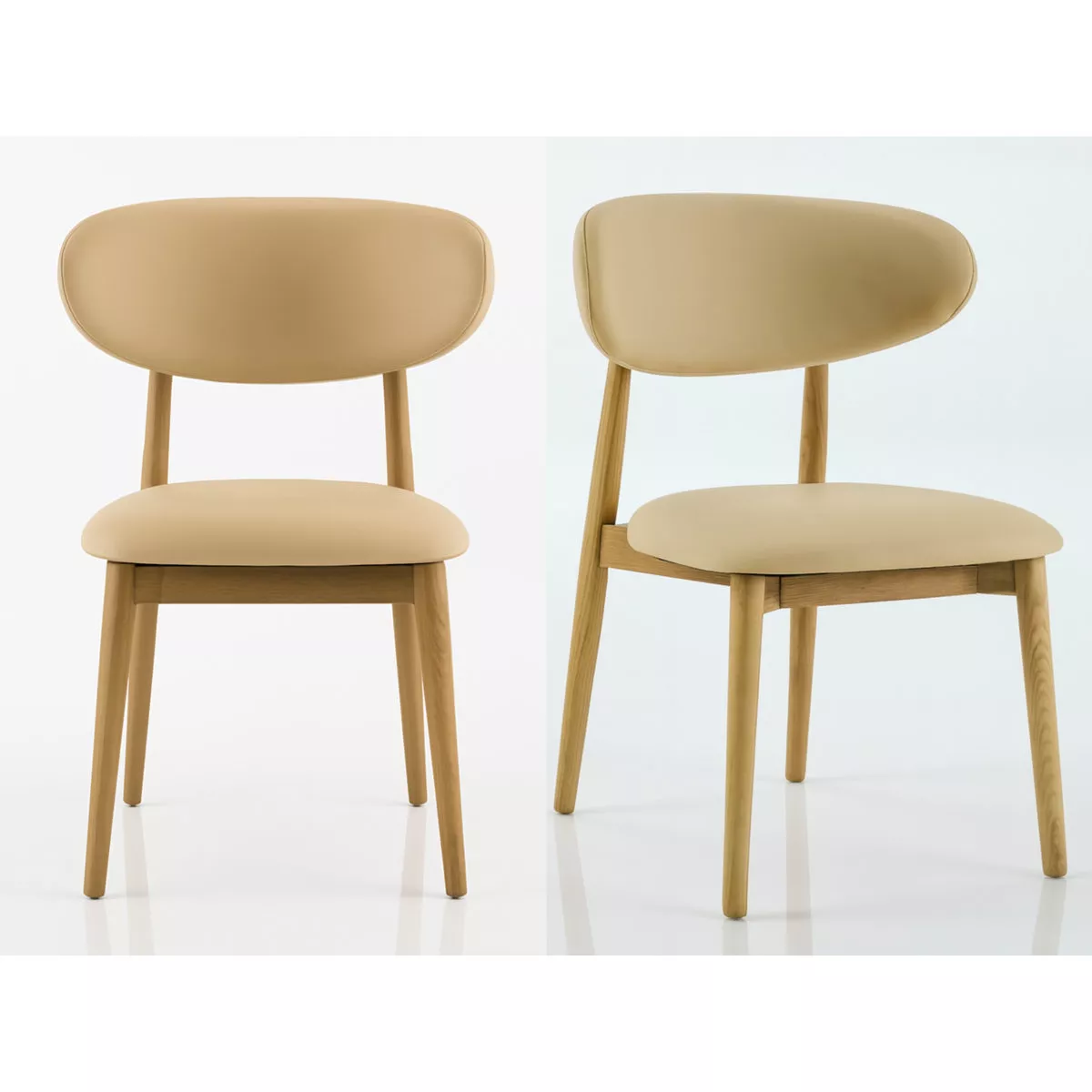 Nordic Comfort Dining Chair 2pc Set