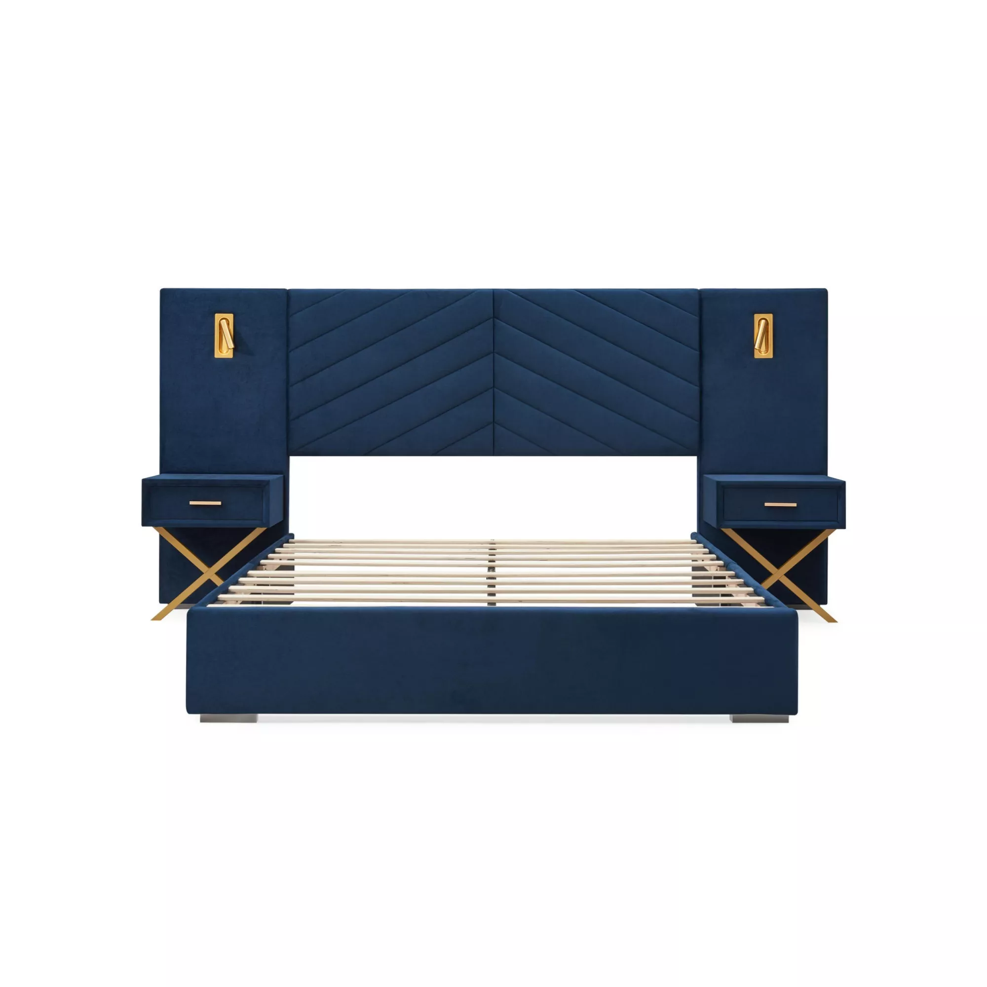 Nunmuk Velvet Upholstered Platform Bed