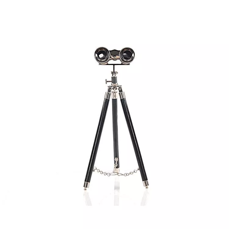 Old Modern Handicrafts Brass Binoculars with Stand - 6x Magnification