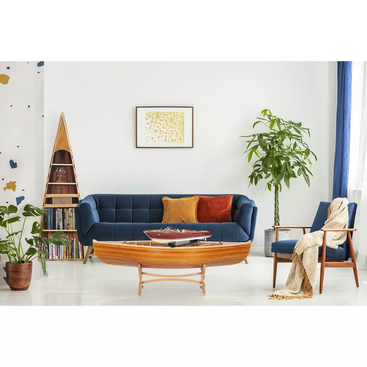 Old Modern Handicrafts Canoe Table - 5ft Wooden Coffee Table