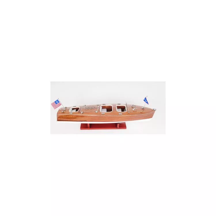 Old Modern Handicrafts Chris Craft Triple Cockpit Medium Boat Model