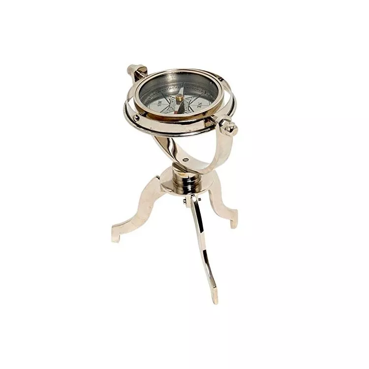 Old Modern Handicrafts Gimbaled Compass - Nautical Brass Decor