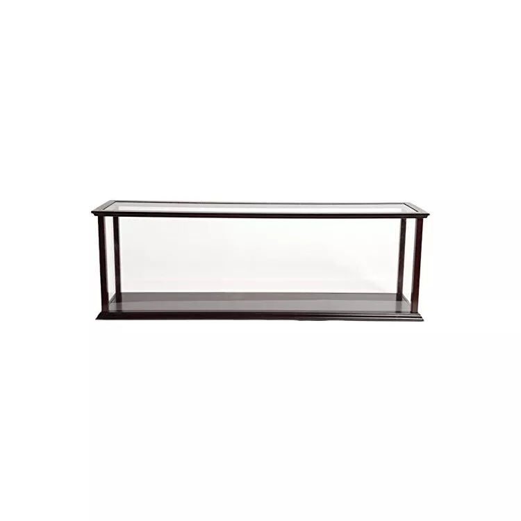 Old Modern Handicrafts Model Ship Display Case - Mahogany Wood - 35.5"