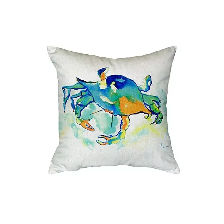 Orange Crab No Cord Pillow 18x18