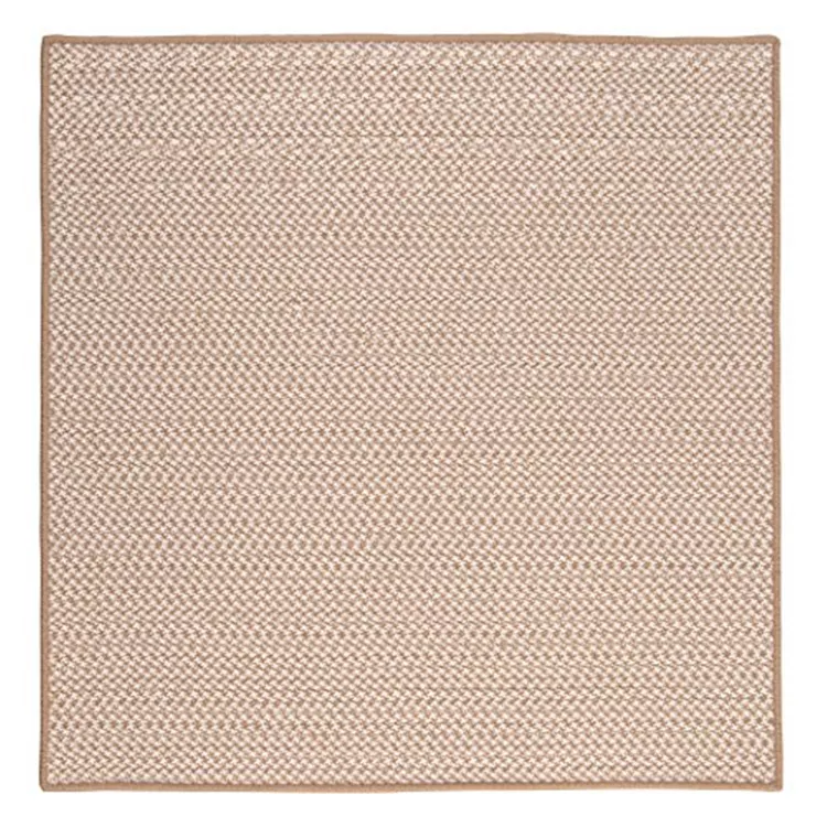 Outdoor Houndstooth Tweed - Cuban Sand 12' square