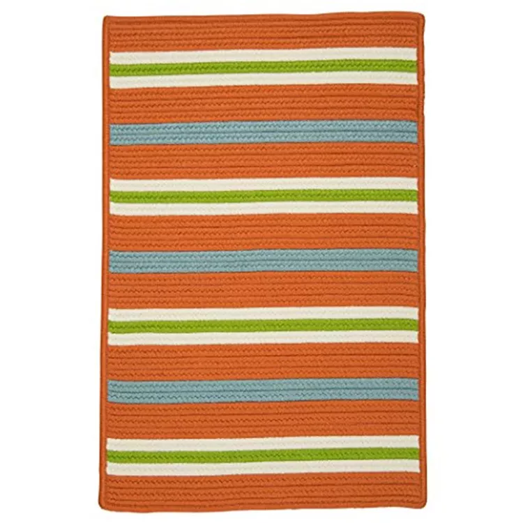 Painter Stripe Rug - Tangerine sample swatch