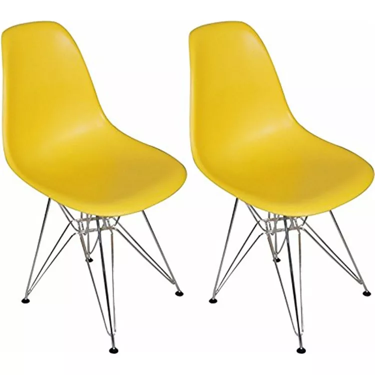 Paris Tower Side Chair Chrome Leg 2-Pack