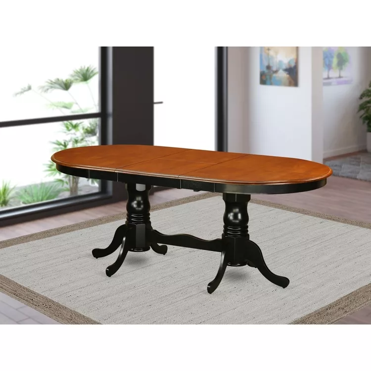 Plainville Table with 18" butterfly Leaf - Buttermilk & Cherry.