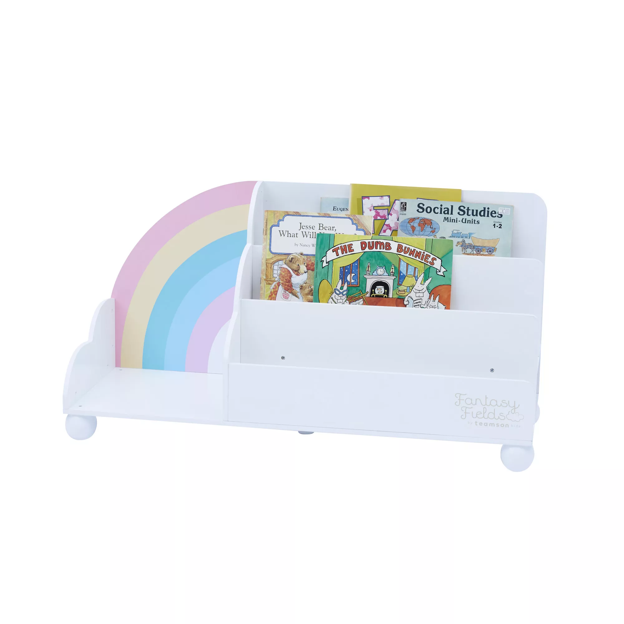 Rainbow Display Bookcase, White