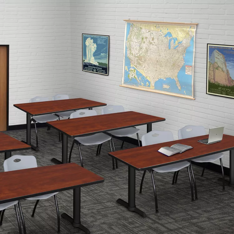 Regency Cain 72" x 24" Training Table- Cherry
