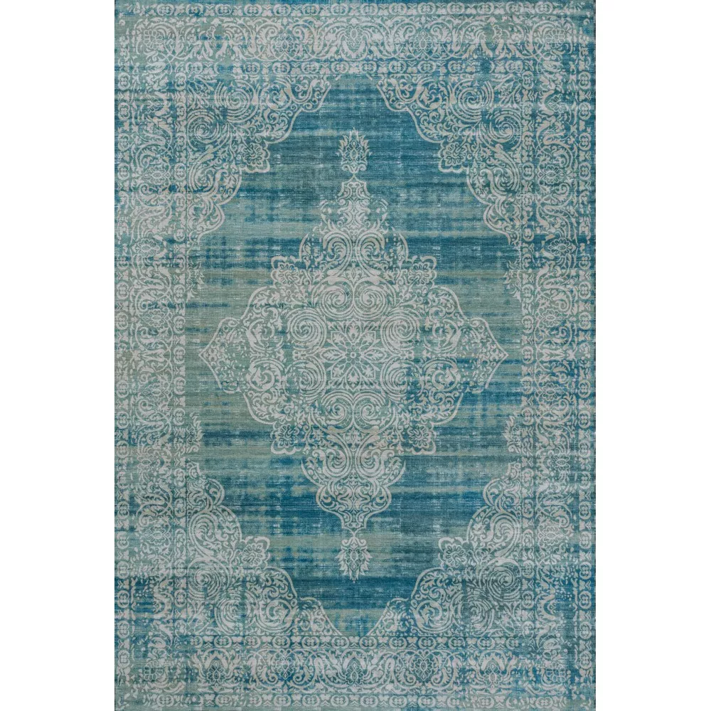 Regis Bohemian Medallion Machine-Washable Area Rug