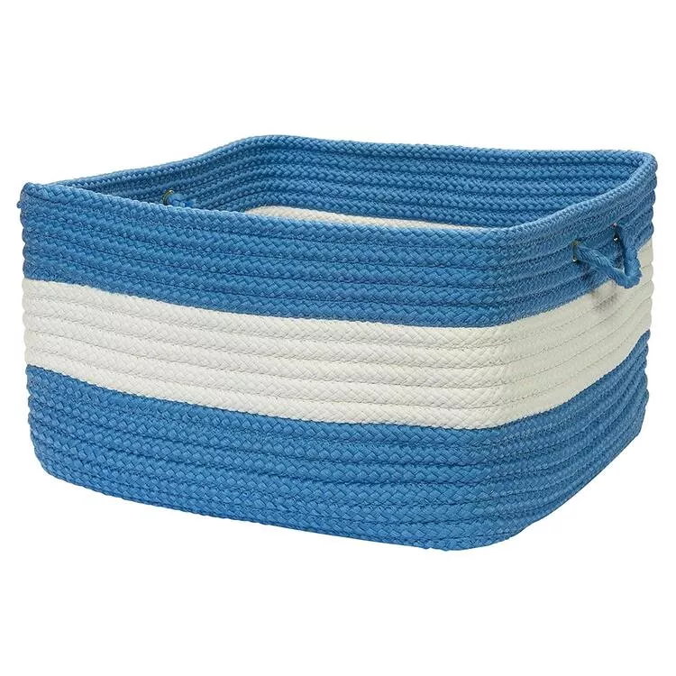 Rope Walk- Blue Ice 14"x10" Utility Basket