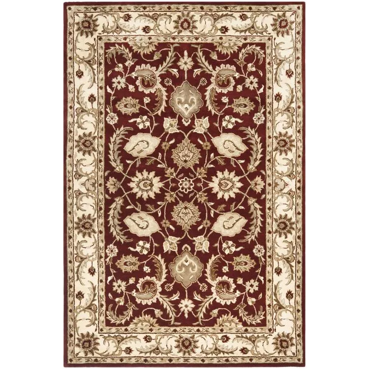 Royalty Red/Ivory Large Rectangle Rug