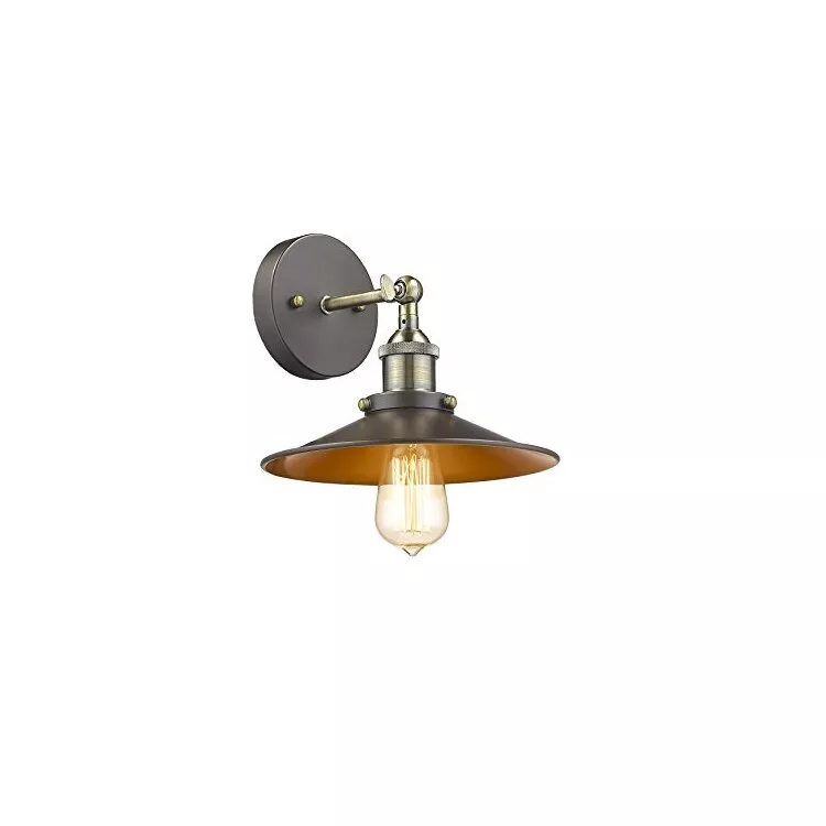 Rubbed Bronze Industrial Style 1 Light Wall Sconce 9 Wide - Chloe Lighting