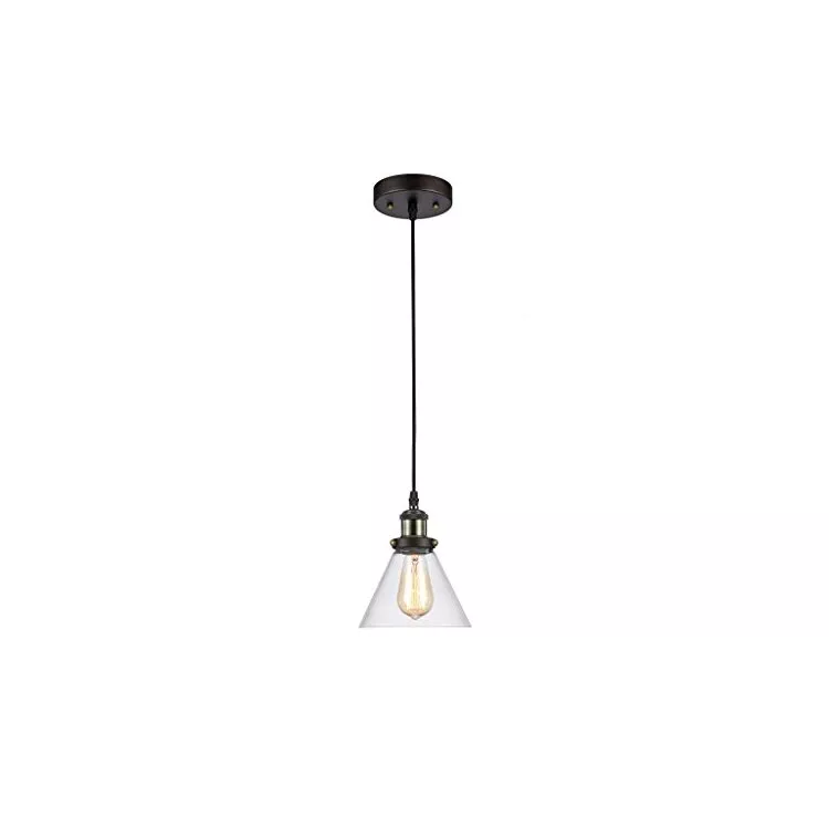Rubbed Bronze Industrial Style Ceiling Light 7 Shade Mini Pendant - Chloe Lighting