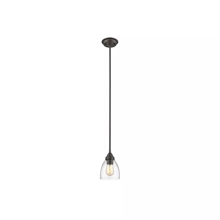 Rubbed Bronze Transitional 1 Light Ceiling Mini Pendant - Chloe Lighting