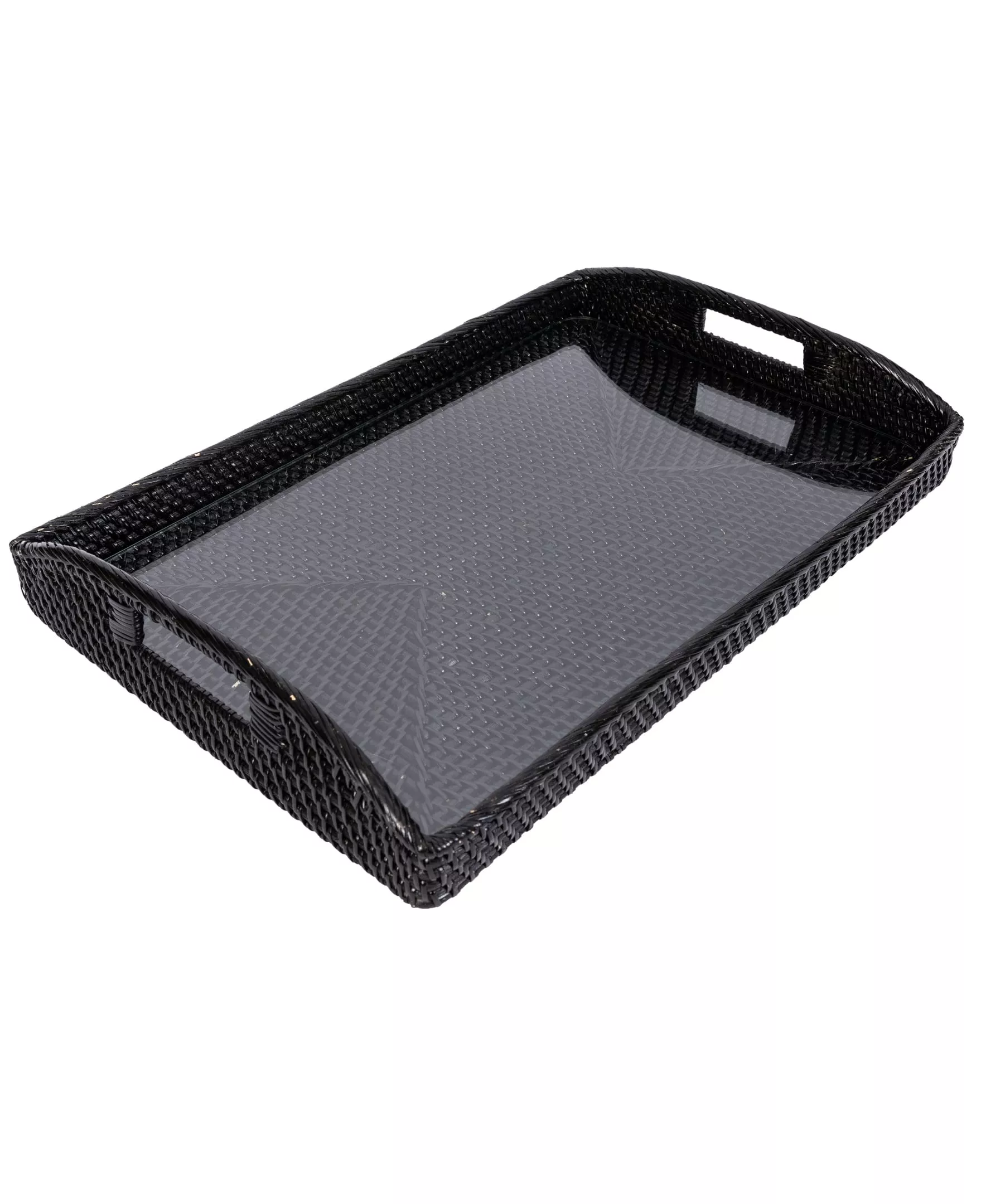 Saboga Home™ Rectangular Tray with Glass Insert
