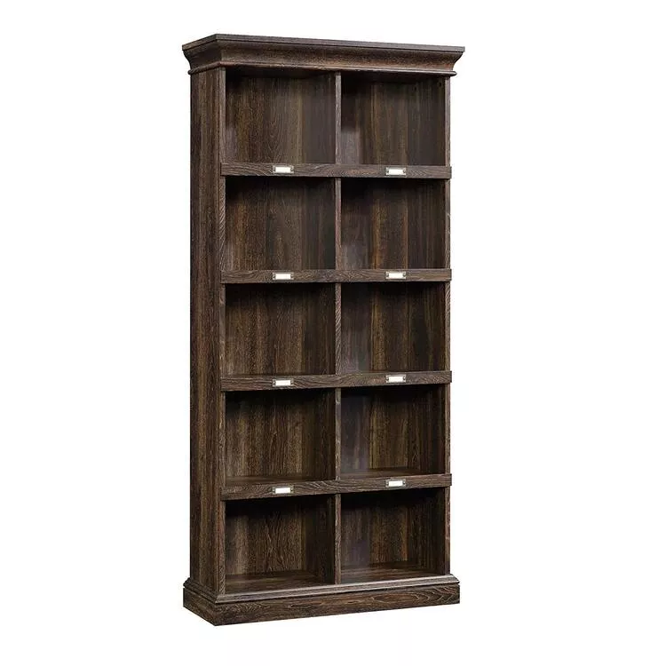 Sauder Barrister Lane Tall Bookcase, Iron Oak Finish