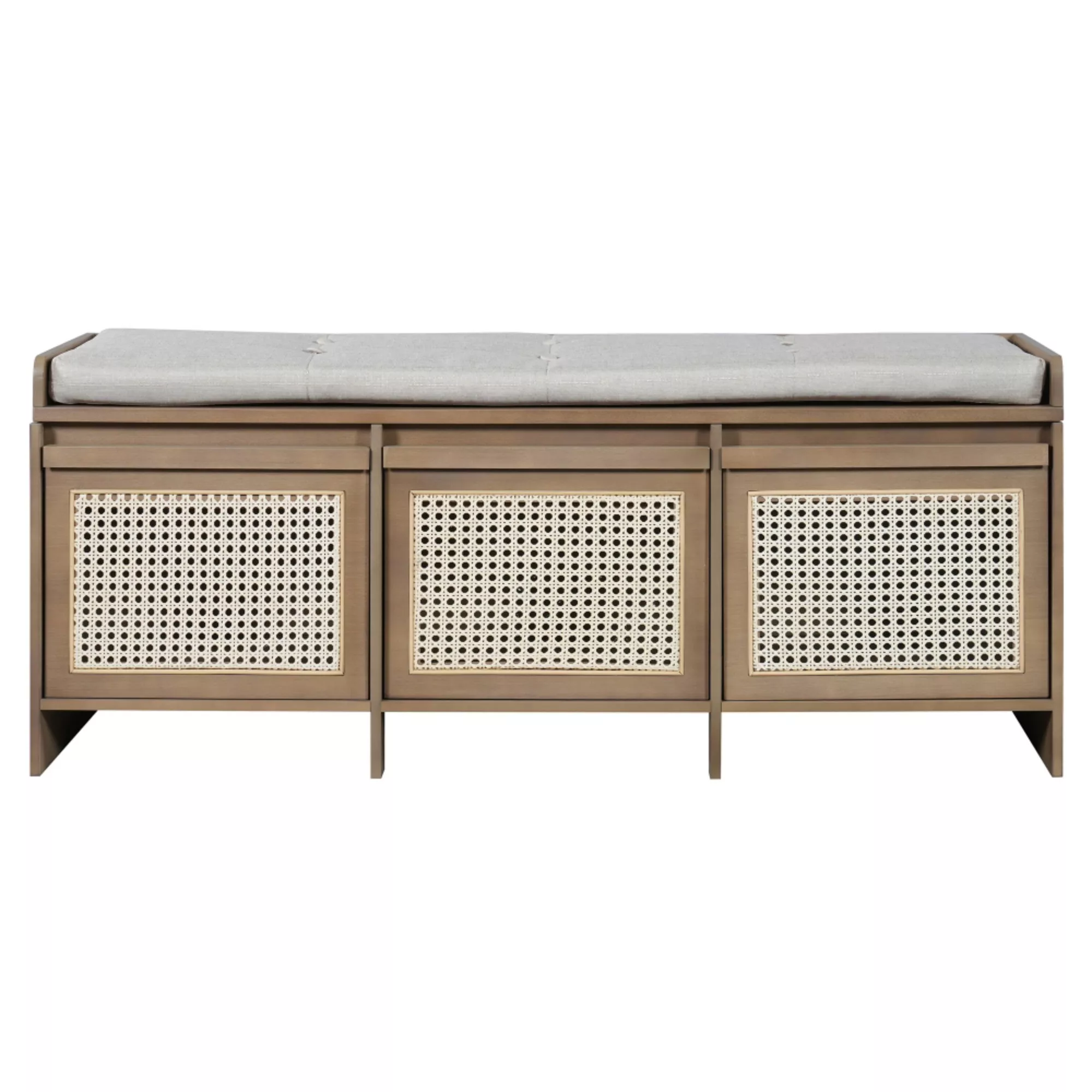 Seckbo Retro Button Tufted Upholstered Storage Bench