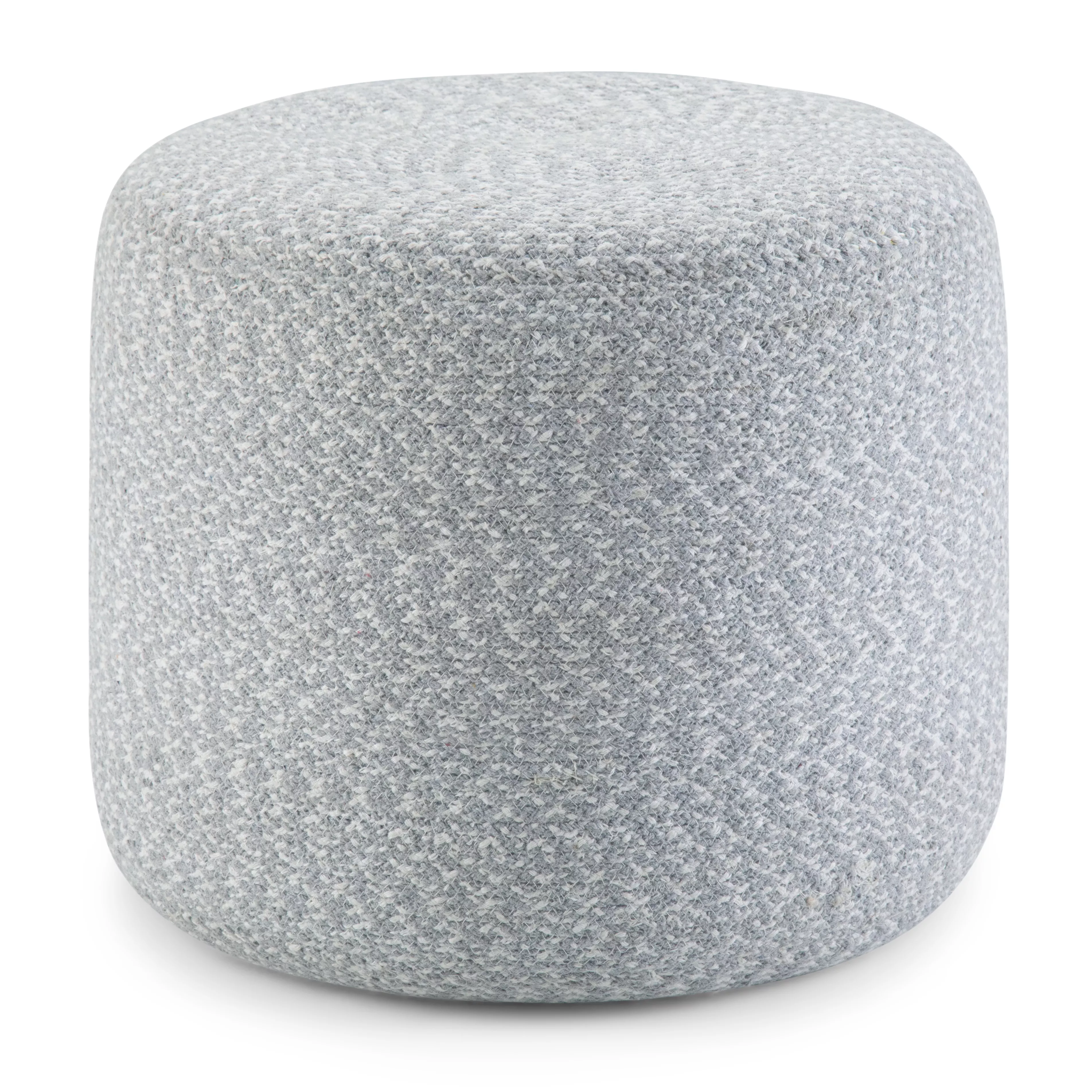 Simpli Home Bayley Round Braided Pouf