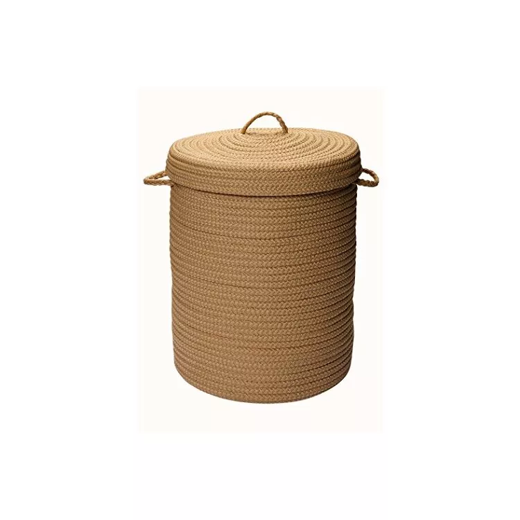 Simply Home Solid Cafe Tostado 16x16x24 hamper w/ lid