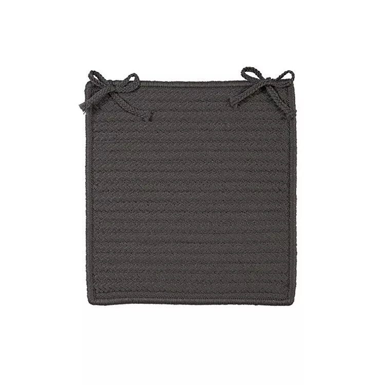 Simply Home Solid - Gray Chair Pad (set 4)