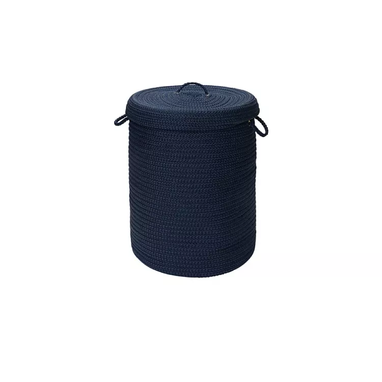 Simply Home Solid Navy 16x16x24 hamper w/ lid