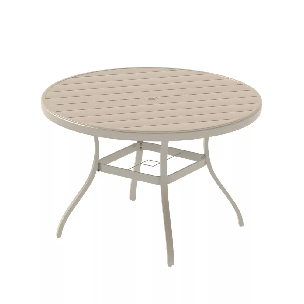 Slexse Outdoor Round Patio Dining Table