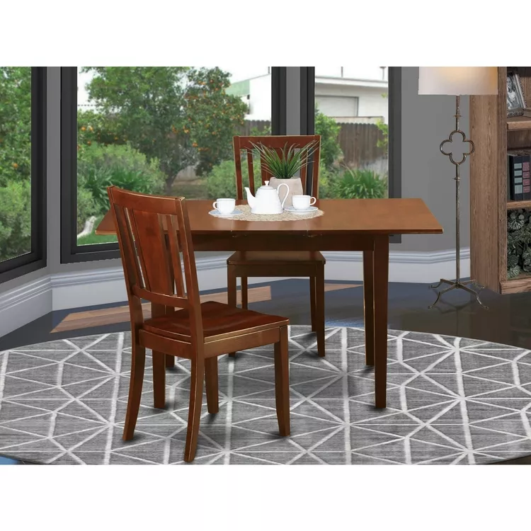 Small Dinette Set - Table With Leaf And Kitchen Chairs