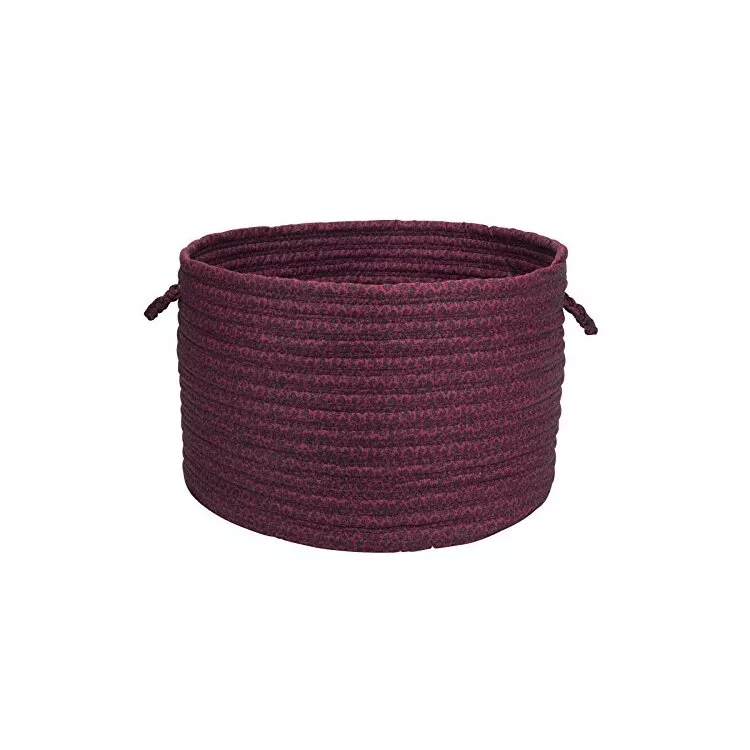 Solid Fabric Basket - Cranberry 14"x10"