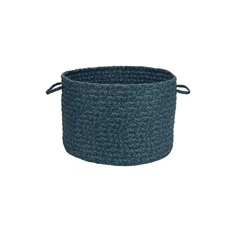 Solid Fabric Basket - Deep Blue 14"x10"