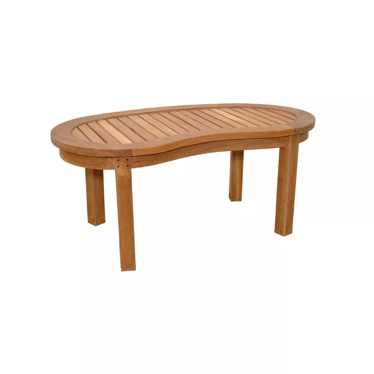 Solid Teak Kidney Table for Curve Bench Armchair - Anderson Teak